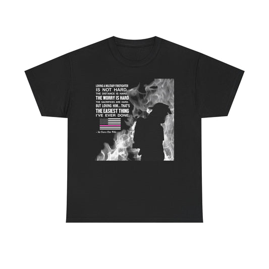 Firefighter Tribute Heavy Cotton Tee - Inspirational Quote Shirt