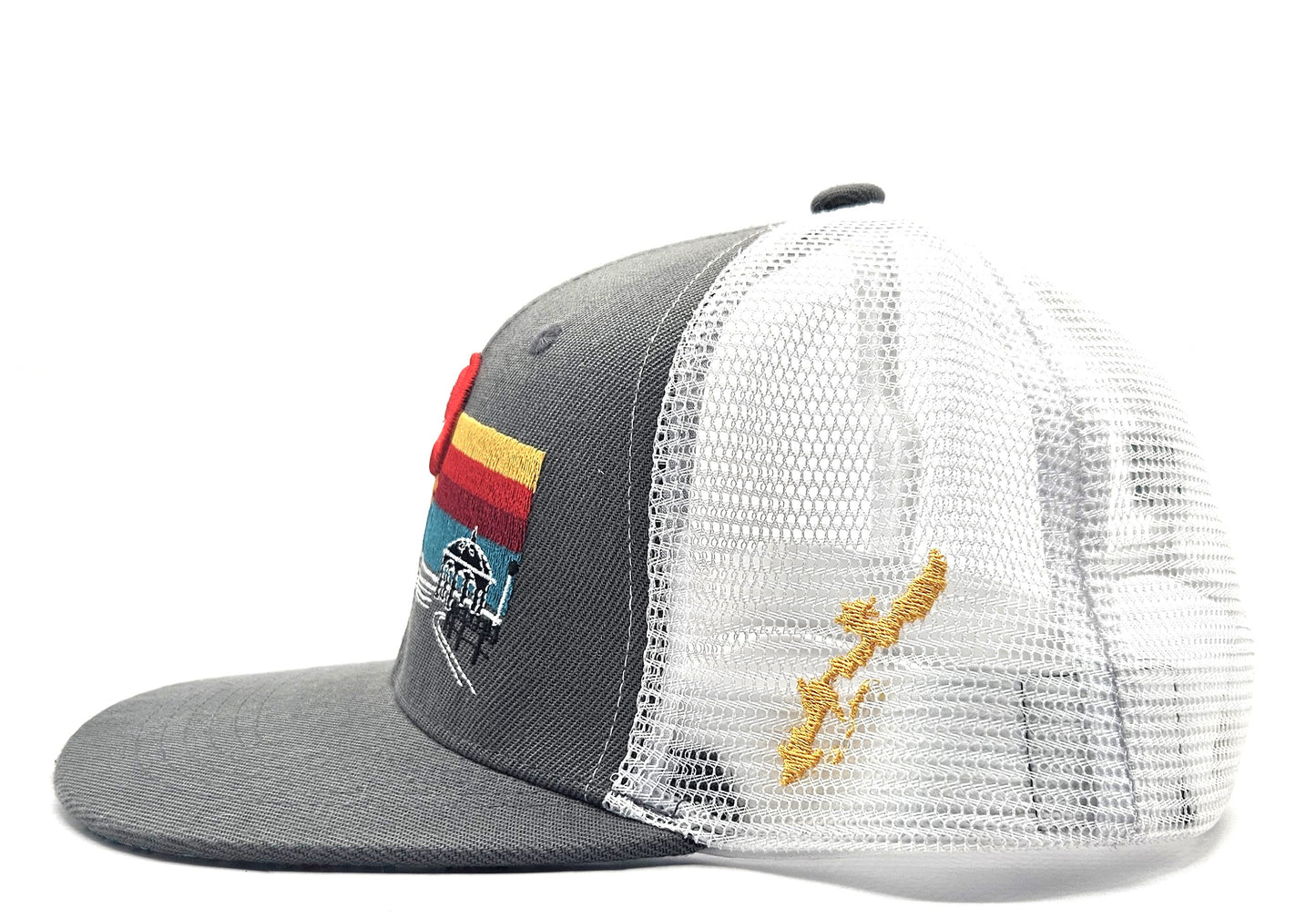 The Sunabe Trucker Hat White Mesh