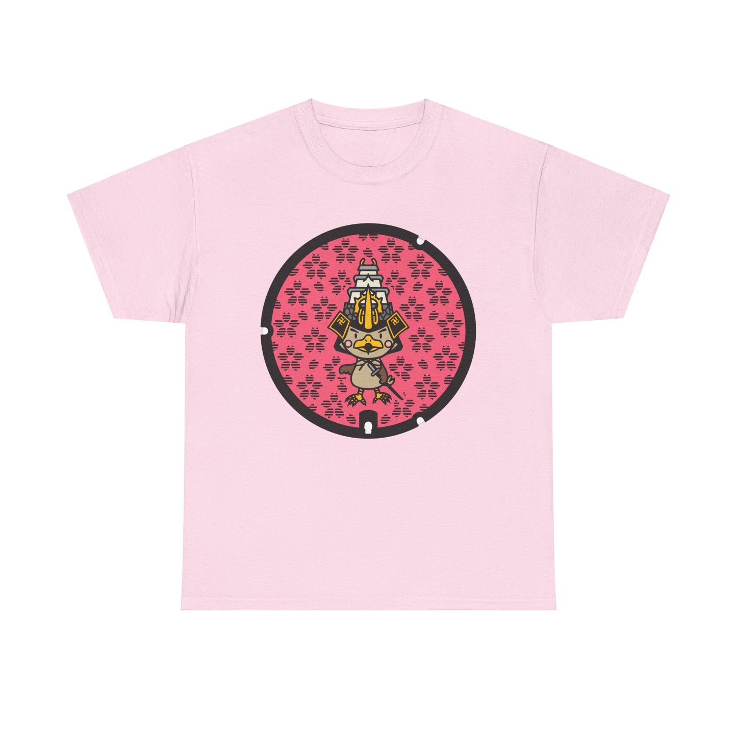 Sakura 🌸 Manhole Madness! 🌸 Aomori Japan  Unisex Heavy Cotton Tee