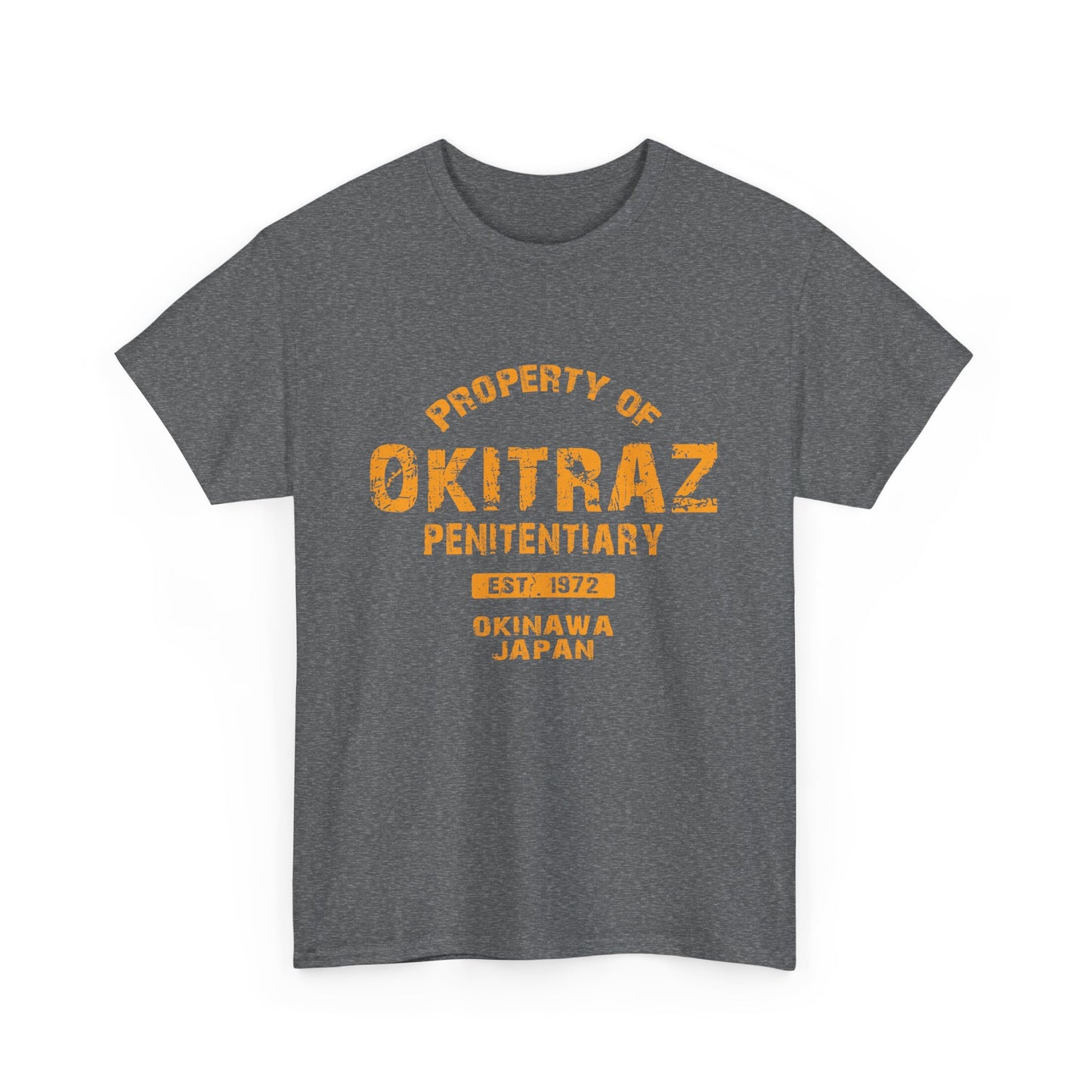 Okitraz Okinawa Japan Ryukyu Island Unisex Heavy Cotton Tee