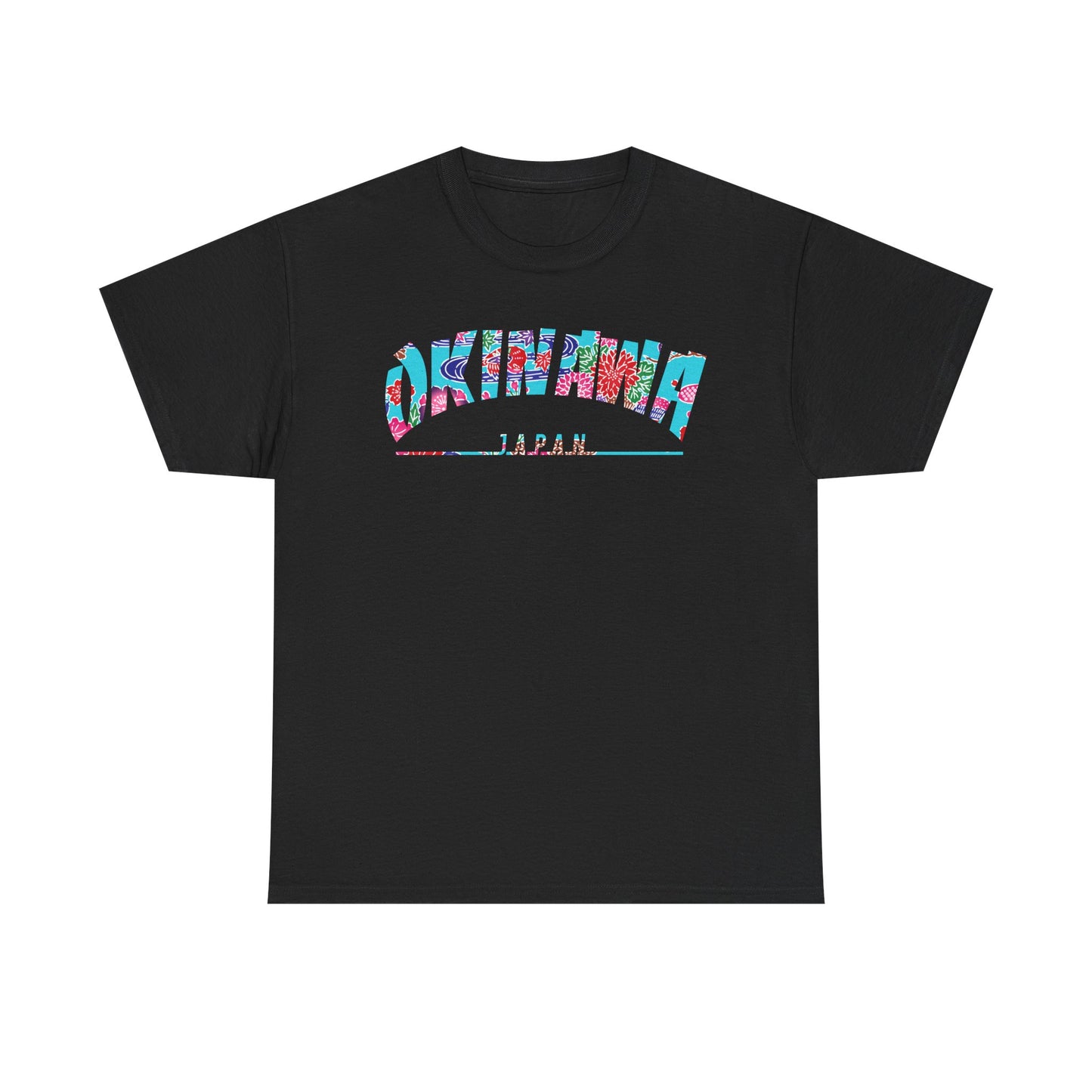 Okinawa Bingata Pattern Unisex Heavy Cotton Tee