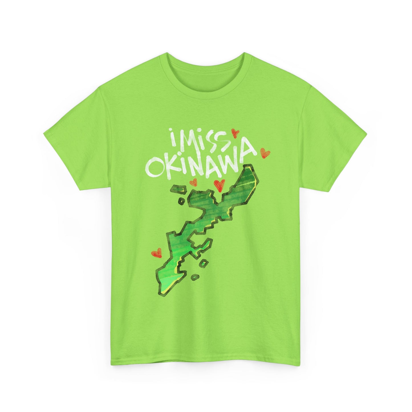 I Love Miss Okinawa I Want to Stay Go Back Unisex Heavy Cotton Tee