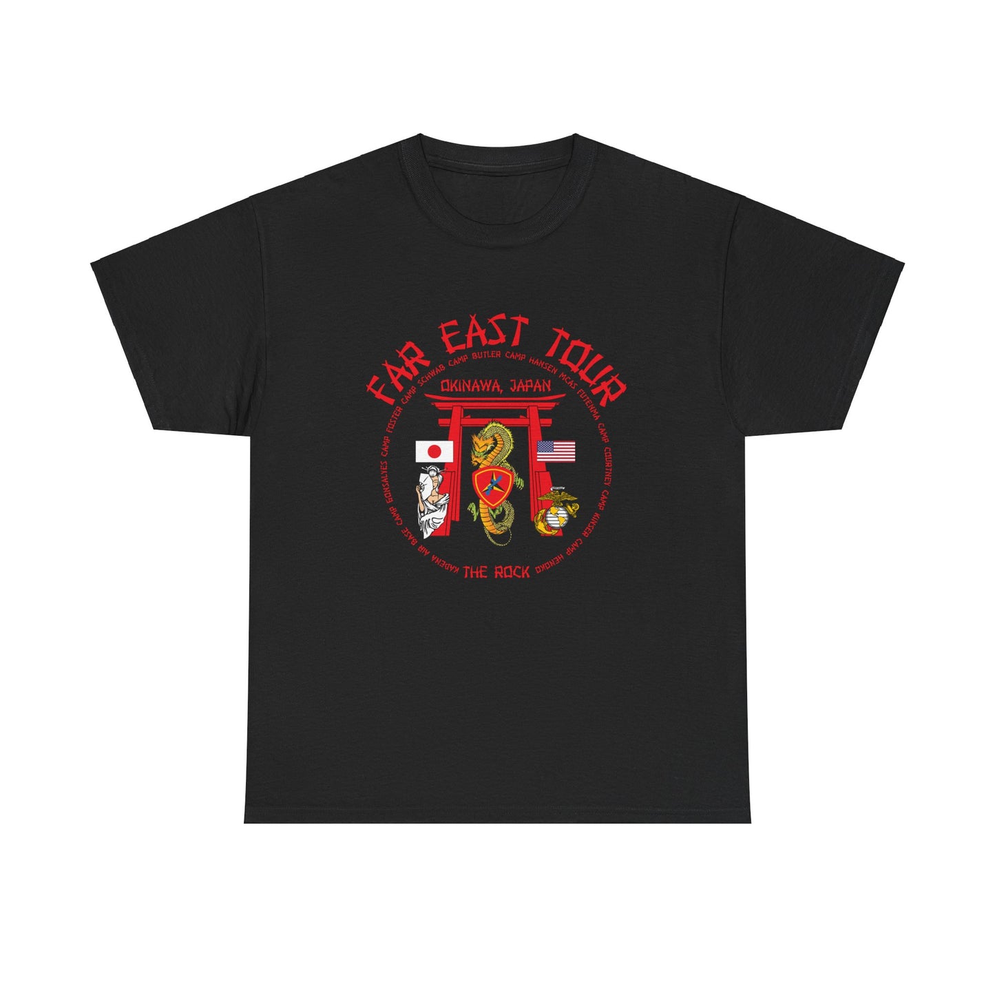 Far East Tour Okinawa Japan   Unisex Heavy Cotton Tee