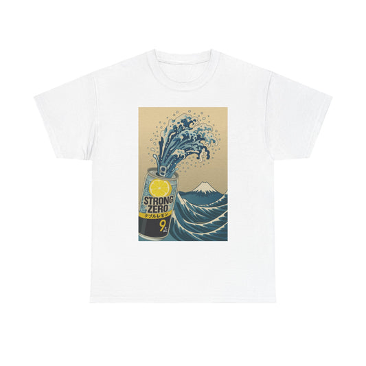 Strong Zero Wave Unisex Heavy Cotton Tee - Perfect for Beach Lovers and Casual Outings