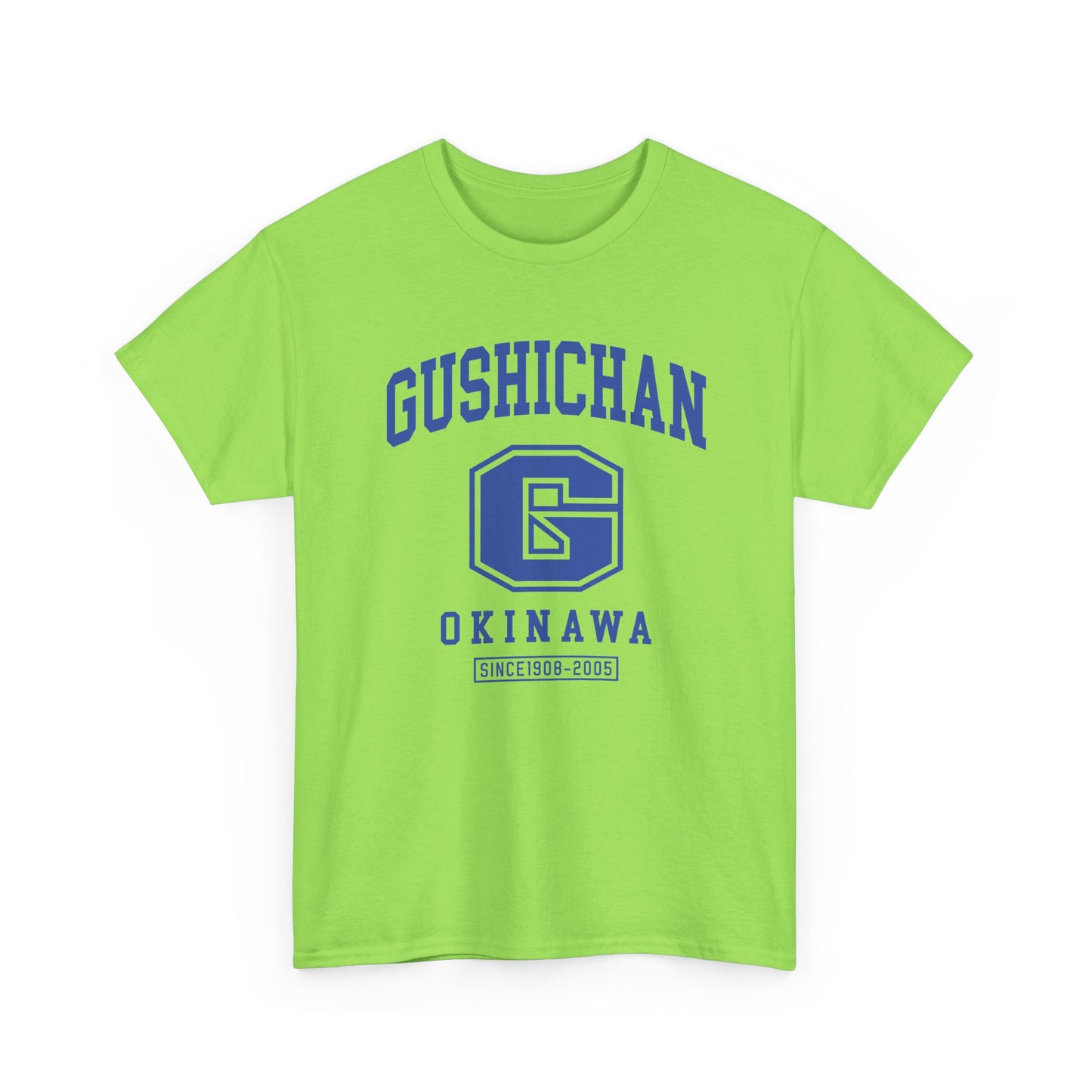 Gushichan Okinawa Unisex Heavy Cotton Tee - Casual Comfort for Everyday Wear