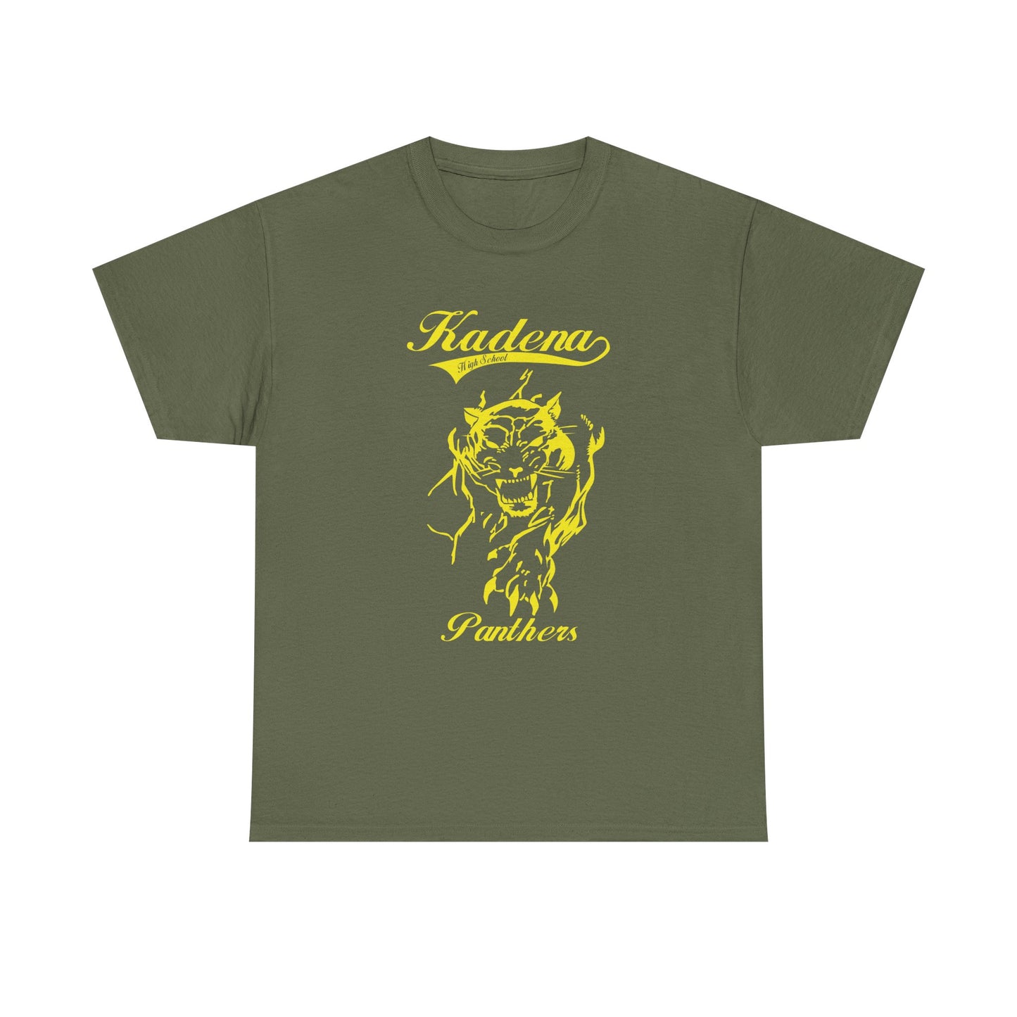 Copy of Kadena Panthers  Kadena High Okinawa Japan  沖縄 嘉手納カデナ高校Unisex Heavy Cotton Tee