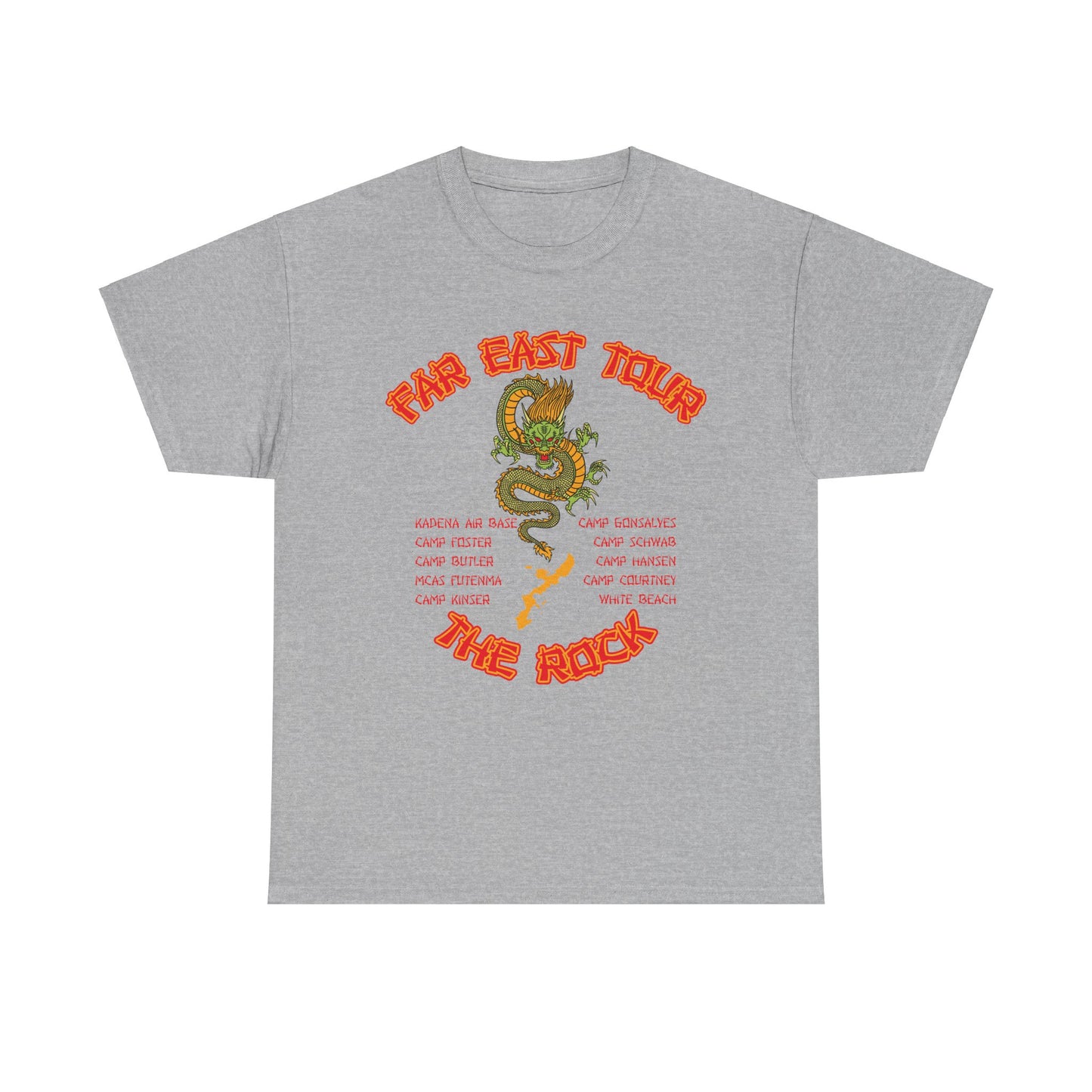 Far East Tour Okinawa Japan  Unisex Heavy Cotton Tee