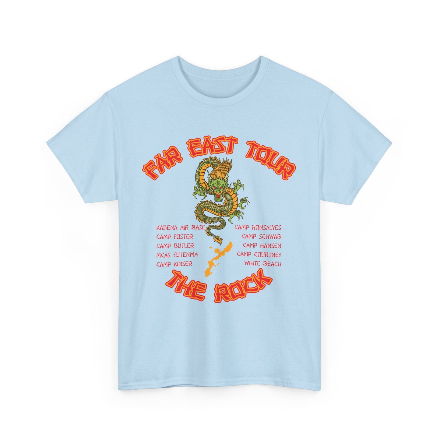 Far East Tour Okinawa Japan  Unisex Heavy Cotton Tee