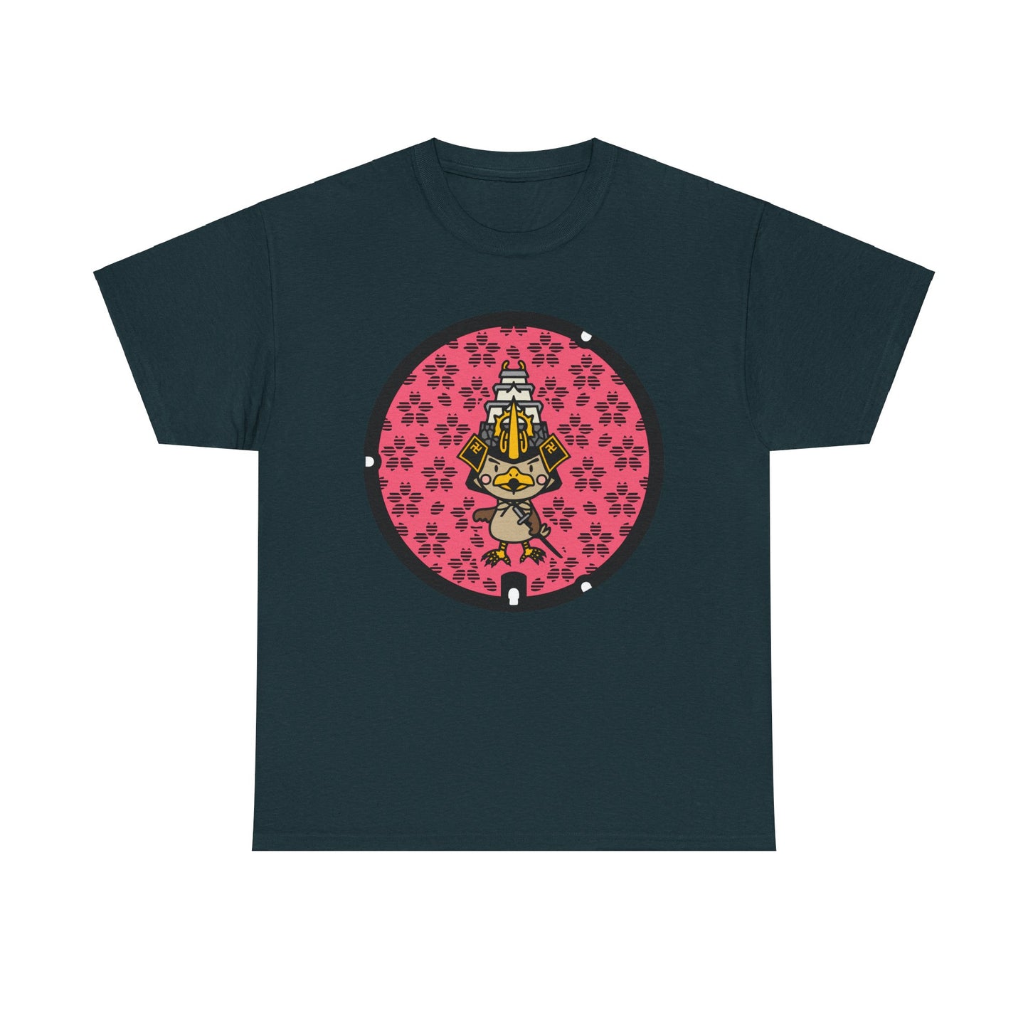 Sakura 🌸 Manhole Madness! 🌸 Aomori Japan  Unisex Heavy Cotton Tee