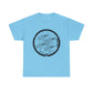 Witness the Blue Impulse Soar: Matushima Air Base Manhole Cover Unisex Heavy Cotton Tee