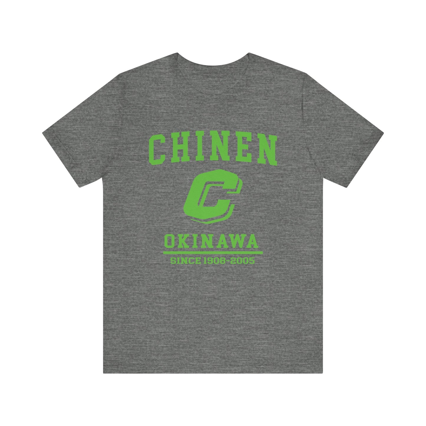 Chinen Okinawa Unisex Jersey Tee - Retro Style, Casual Comfort