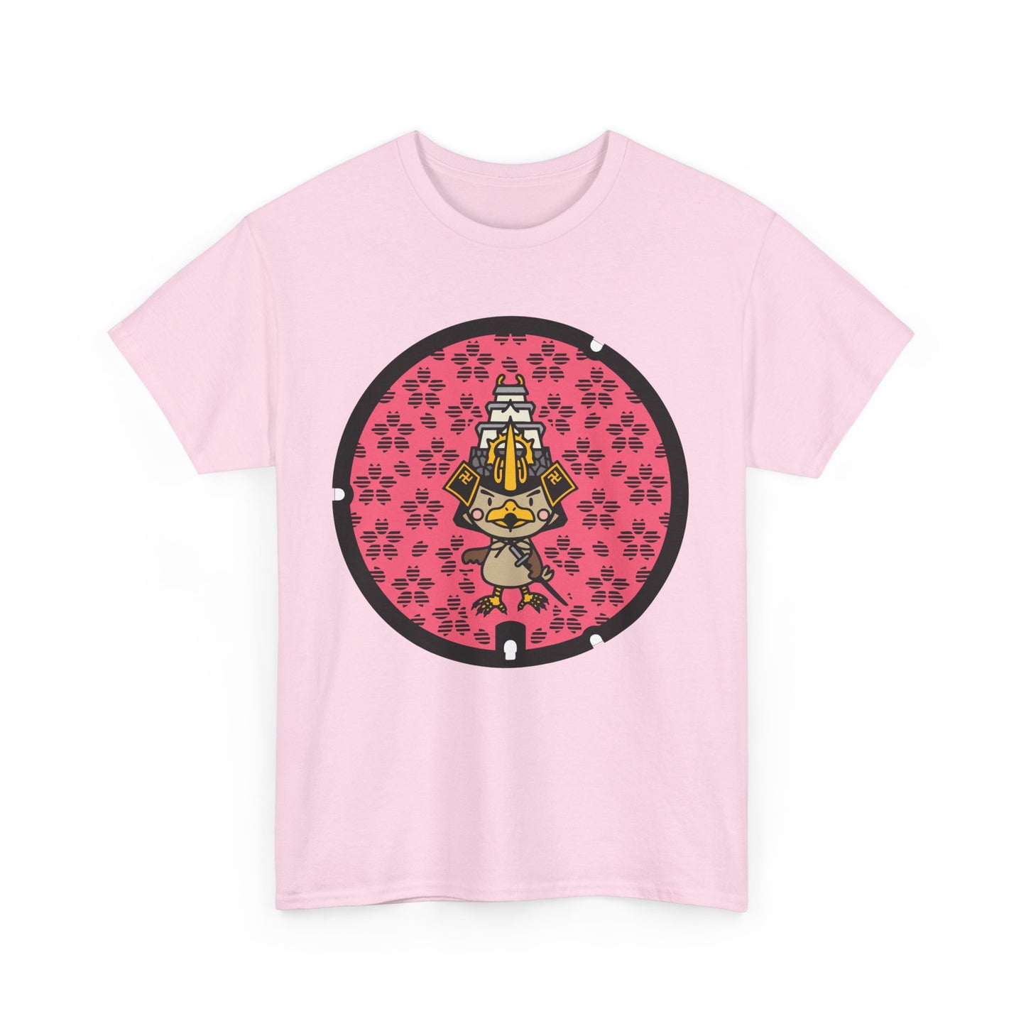 Sakura 🌸 Manhole Madness! 🌸 Aomori Japan  Unisex Heavy Cotton Tee