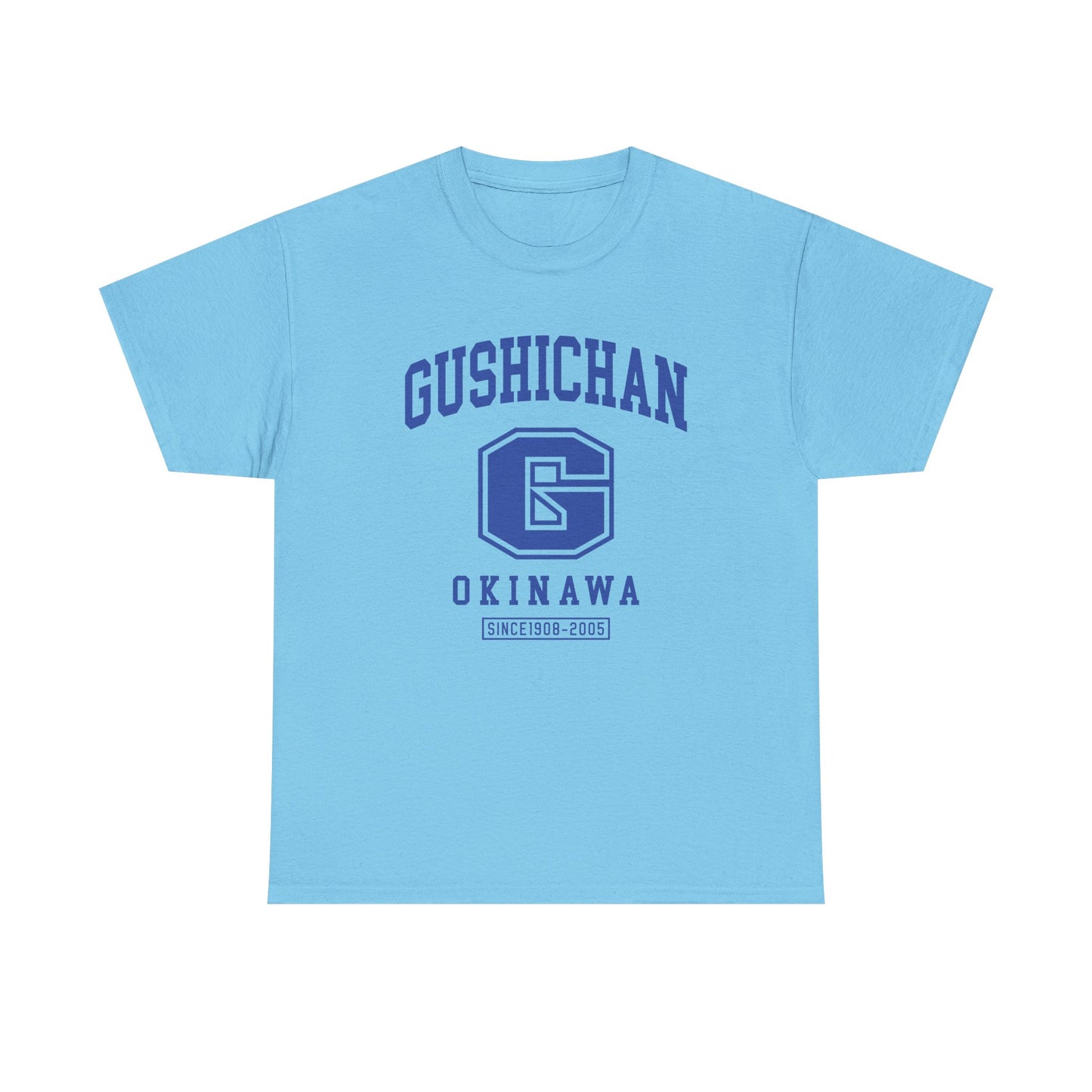 Gushichan Okinawa Unisex Heavy Cotton Tee - Casual Comfort for Everyday Wear