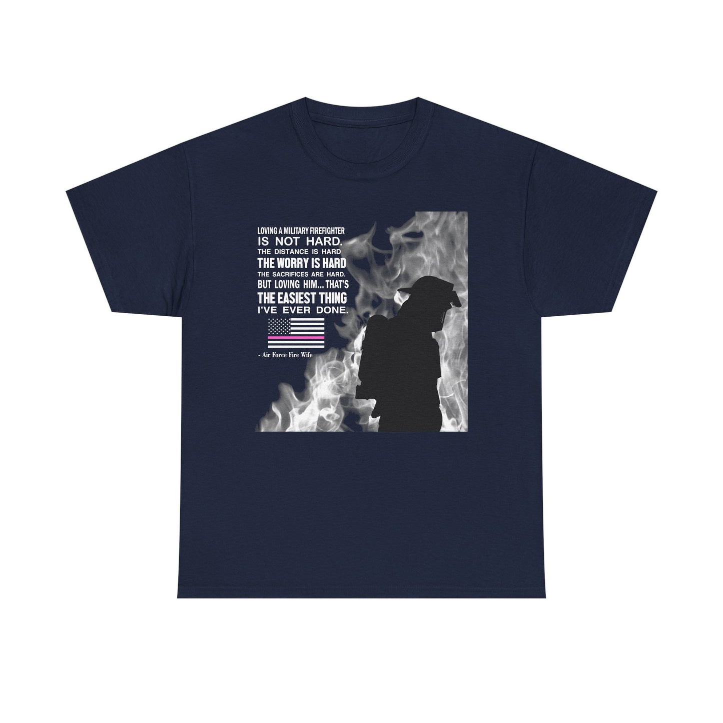 Firefighter Tribute Heavy Cotton Tee - Inspirational Quote Shirt