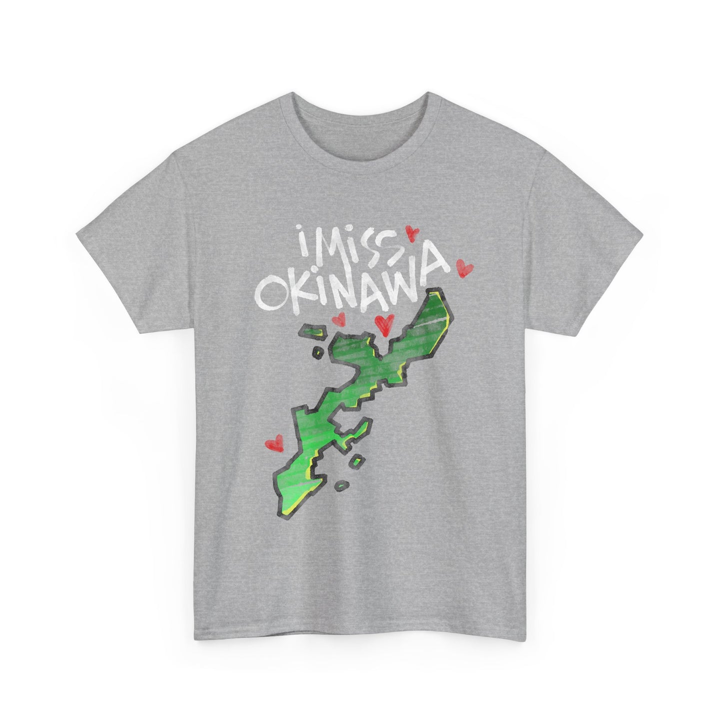 I Love Miss Okinawa I Want to Stay Go Back Unisex Heavy Cotton Tee