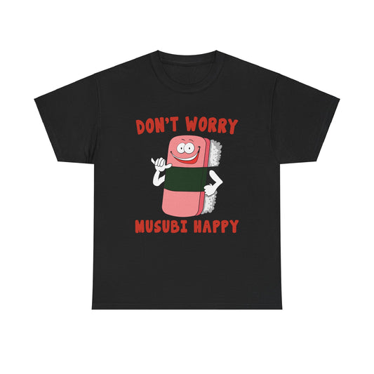 Musubi Happy Spam Onigiri Unisex Heavy Cotton Tee