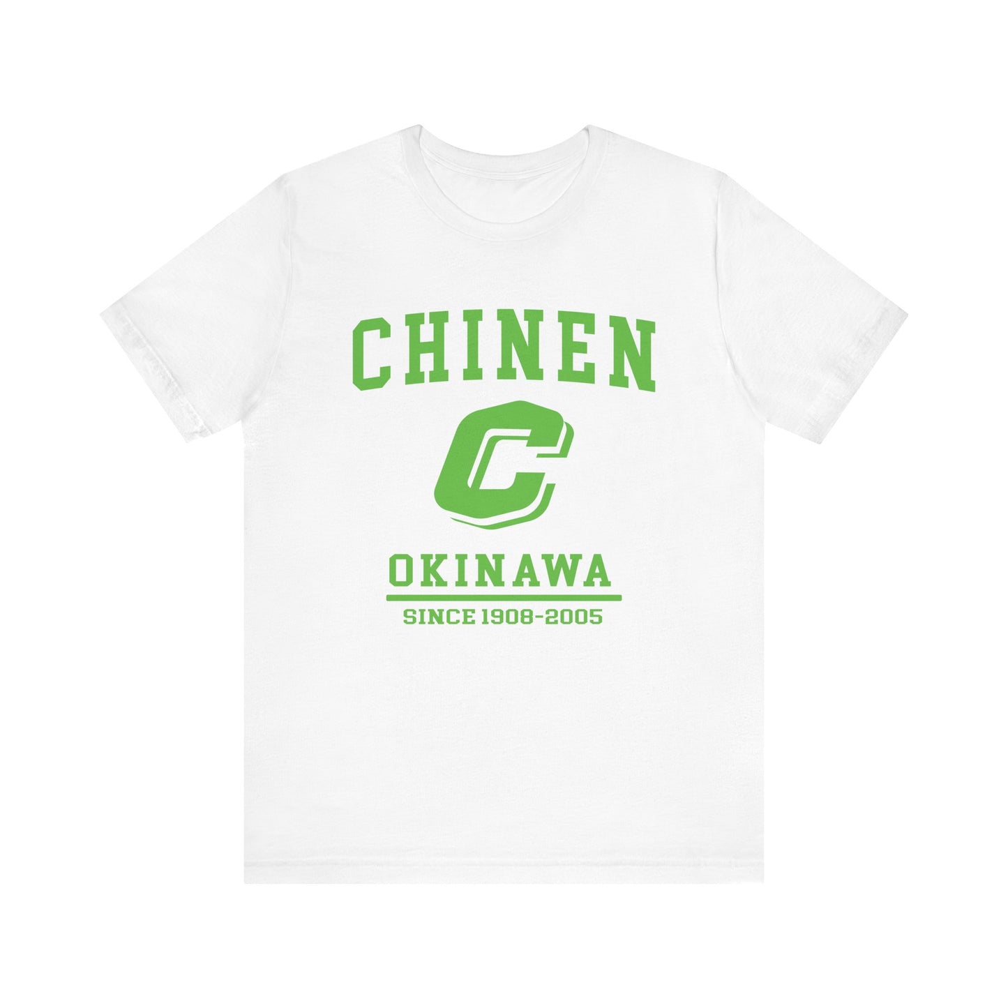 Chinen Okinawa Unisex Jersey Tee - Retro Style, Casual Comfort