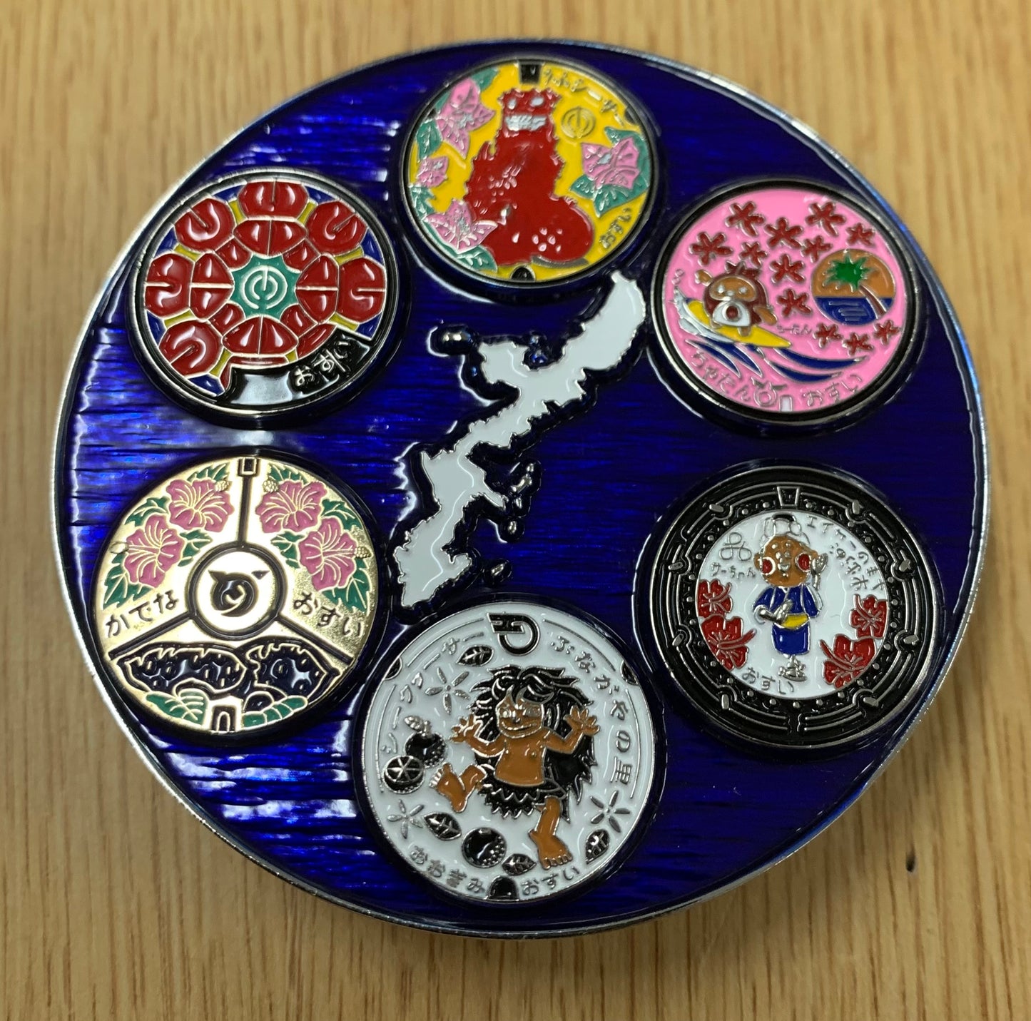 Okinawa Manhole Art 3" Challenge Coin