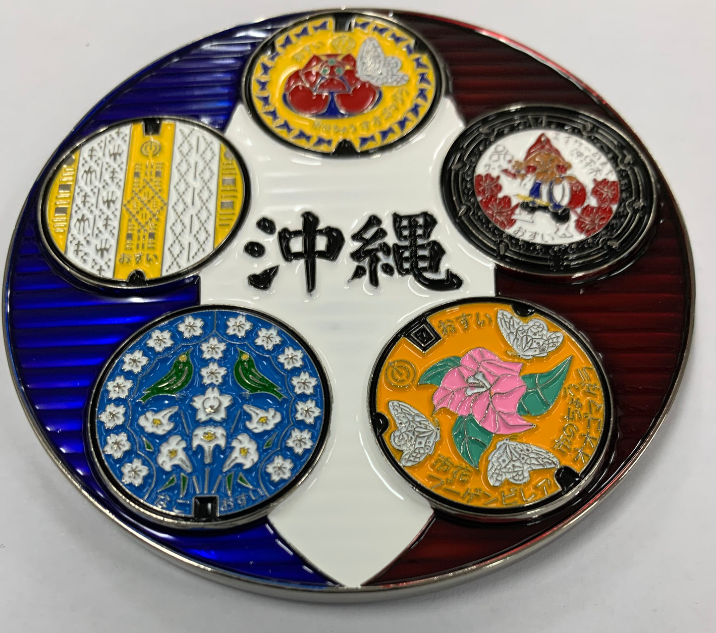 Okinawa Manhole Art 3" Challenge Coin