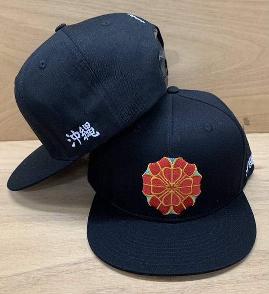 Okinawa Pride Baseball Cap: Hanagasa, Bingata, & Island Spirit