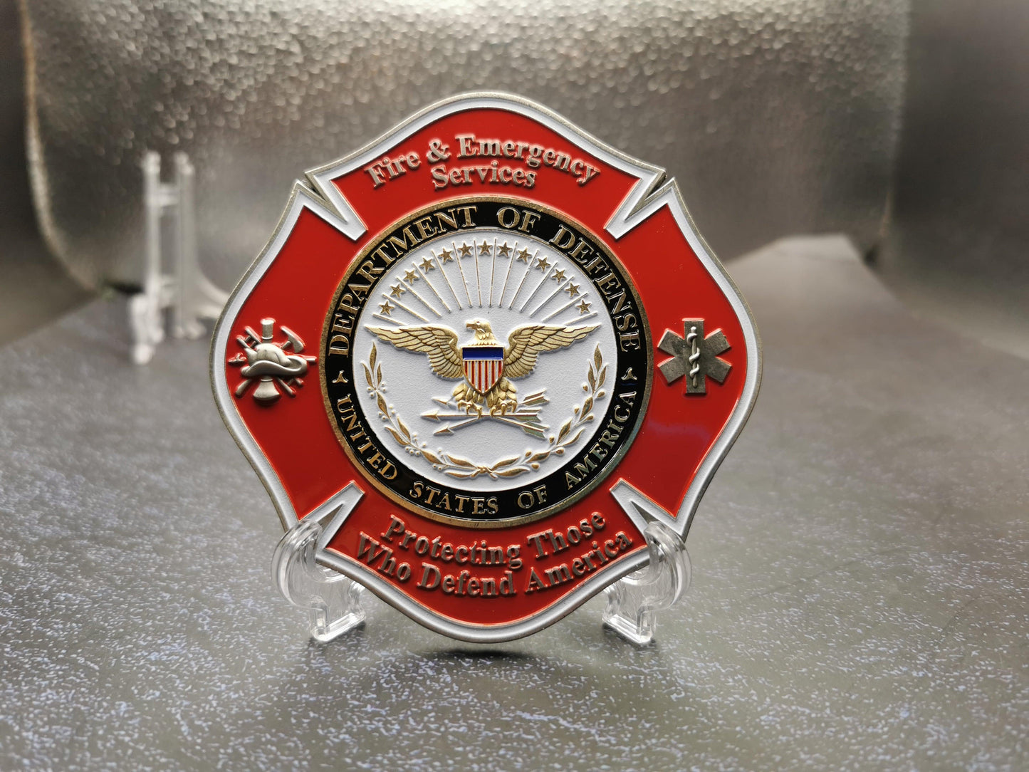 USAF Fire Protection Coin - 58 Designs LLC